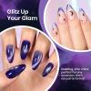 imageBeetles Lagoons Blush Purple Cat Eye Gel Nail Polish  15ML Purple Cat Eye Glitter Gel Polish Magnetic Shimmer Effect Soak Off UV Nail Art Design Salon DIY Manicure Gift for WomenEPurpleCelestial Veil