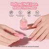 imageBeetles Liner Gel Top Coat  Decoration Sealing Precision Nail Gel with Fine Brush for Detailed Designs Strong Adhesion for Mirror Chrome Powder Rhinestones amp Gap Filling UV Light CurePink Strawberry Nail Strengthener