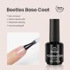 imageBeetles Liner Gel Top Coat  Decoration Sealing Precision Nail Gel with Fine Brush for Detailed Designs Strong Adhesion for Mirror Chrome Powder Rhinestones amp Gap Filling UV Light CureBase Top Coat Clear