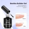 imageBeetles Liner Gel Top Coat  Decoration Sealing Precision Nail Gel with Fine Brush for Detailed Designs Strong Adhesion for Mirror Chrome Powder Rhinestones amp Gap Filling UV Light CureClear Builder Nail Gel  Base Top Coat
