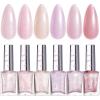 imageBeetles Pastel Nail Polish Set  Butter Kiss 6 Colors Glitter Spring Nail Polish Quick Dry Set Spring Nails Art Long Lasting Shine DIY Manicure Easter Nails Gift for Her0Moonlit Fairy