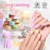 imageBeetles Pastel Nail Polish Set  Butter Kiss 6 Colors Glitter Spring Nail Polish Quick Dry Set Spring Nails Art Long Lasting Shine DIY Manicure Easter Nails Gift for HerMacaron Mood