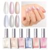 imageBeetles Pastel Nail Polish Set  Butter Kiss 6 Colors Glitter Spring Nail Polish Quick Dry Set Spring Nails Art Long Lasting Shine DIY Manicure Easter Nails Gift for HerPastel Season