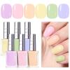 imageBeetles Pastel Nail Polish Set  Butter Kiss 6 Colors Glitter Spring Nail Polish Quick Dry Set Spring Nails Art Long Lasting Shine DIY Manicure Easter Nails Gift for HerMacaron Mood