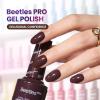 imageBeetles Pro Shimmer Gel Polish  Emotional Support Red Cherry Mocha Burgundy Color 20ML Glitter Gel Polish UV Nail Lamp Cure Needed Nail Arts SalonQuality Shine Long LastingDelusional Confidence