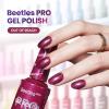 imageBeetles Pro Shimmer Gel Polish  Emotional Support Red Cherry Mocha Burgundy Color 20ML Glitter Gel Polish UV Nail Lamp Cure Needed Nail Arts SalonQuality Shine Long LastingOut of Reach