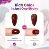 imageBeetles Pro Shimmer Gel Polish  Emotional Support Red Cherry Mocha Burgundy Color 20ML Glitter Gel Polish UV Nail Lamp Cure Needed Nail Arts SalonQuality Shine Long LastingEspresso Confession