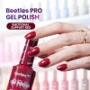 imageBeetles Pro Shimmer Gel Polish  Emotional Support Red Cherry Mocha Burgundy Color 20ML Glitter Gel Polish UV Nail Lamp Cure Needed Nail Arts SalonQuality Shine Long LastingEmotional Support Red