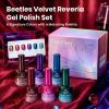 imageBeetles Stardust Whisper Cat Eye Gel Nail Polish Set  6 Colors Spring Gel Polish Kit Glitter Cat Eye Pink Blue Purple Red Green Velvet Gel Magnet Soak Off UV French Nail Art Manicure Gift for Women000Velvet Reveria