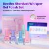 imageBeetles Stardust Whisper Cat Eye Gel Nail Polish Set  6 Colors Spring Gel Polish Kit Glitter Cat Eye Pink Blue Purple Red Green Velvet Gel Magnet Soak Off UV French Nail Art Manicure Gift for WomenROMANTIC GALAXY