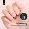 imageBeetles Super Strong Nail Glue 10g for Press On Nails No Uv Lamp Needed Quick Drying Long Lasting Easy Control Semi Solid Nail Glue for False Acrylic Nails51Oval Short 288pcs Etch X Nail Tips