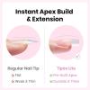 imageBeetles Tipex Lite PreBuilt Apex Nail Tips Kit Square Short 256pcs 16 Sizes with Tipex Nail Glue Dehydrator Primer Base amp Top Coat Mini UV Lamp AllinOne Gel Nail Kit3BTipex Lite Kit with PrimerSquare Short
