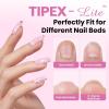 imageBeetles Tipex Lite PreBuilt Apex Nail Tips Kit Square Short 256pcs 16 Sizes with Tipex Nail Glue Dehydrator Primer Base amp Top Coat Mini UV Lamp AllinOne Gel Nail Kit0FTipex LiteCoffin Short 96pcs