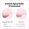 imageBeetles Tipex Lite PreBuilt Apex Nail Tips Kit Square Short 256pcs 16 Sizes with Tipex Nail Glue Dehydrator Primer Base amp Top Coat Mini UV Lamp AllinOne Gel Nail Kit3ETipex Lite Kit with PrimerSquare Long