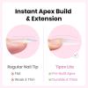 imageBeetles Tipex Lite PreBuilt Apex Nail Tips Kit Square Short 256pcs 16 Sizes with Tipex Nail Glue Dehydrator Primer Base amp Top Coat Mini UV Lamp AllinOne Gel Nail Kit3FTipex Lite Kit with PrimerCoffin Long