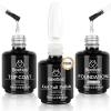 4-color gel & top base coat 3 Pcs 15ml