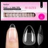 imageBeetles Super Strong Nail Glue for Press On Nails No UV Light Needed 2Pcs 10g Quick Drying Semi Solid Nail Glue Strong Hold for False amp Acrylic Nails21Short Almond 160pcs FlatX Nail Tips 