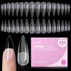 imageBeetles Tipex Lite PreBuilt Apex Nail Tips Coffin Medium 256pcs Value Pack 16 Sizes  0014 FlatNail Friendly Acrylic Tips for Natural Nail Beds Easy for Beginner DIY1DTipex LiteStiletto Long 256pcs