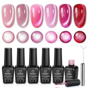 imageBeetles Easter Gel Polish Set  Blush Cotton 6 Colors Pink Gel Polish Set Jelly Glitter Pearl Nude Hot Pink Spring Easter Nails Salon Long Lasting Soak Off UV LED Nail Lamp Gifts for Her000Pulse of Love