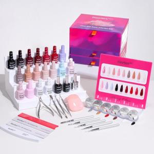 imageBeetles Moonlit Sanctuary Lucky Box Cancer Zodiac Gel Nail Polish Kit Blue White Pearl Sliver Glitter Colors AllinOne Nail Art Set with Tools Necklace Badge Salon DIY Zodiac Gift for WomenAlmost Okay