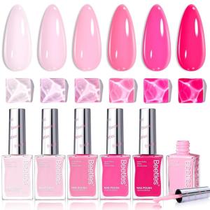 imageBeetles Pastel Nail Polish Set  Butter Kiss 6 Colors Glitter Spring Nail Polish Quick Dry Set Spring Nails Art Long Lasting Shine DIY Manicure Easter Nails Gift for Her0 Love in Echo