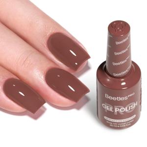 imageBeetles Pro Shimmer Gel Polish  Emotional Support Red Cherry Mocha Burgundy Color 20ML Glitter Gel Polish UV Nail Lamp Cure Needed Nail Arts SalonQuality Shine Long LastingMentally on Vacation