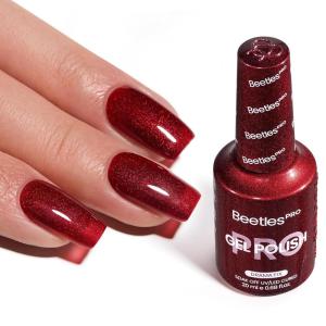 imageBeetles Pro Shimmer Gel Polish  Emotional Support Red Cherry Mocha Burgundy Color 20ML Glitter Gel Polish UV Nail Lamp Cure Needed Nail Arts SalonQuality Shine Long LastingDrama Fix