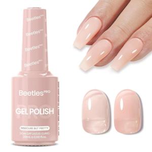 imageBeetles Pro Shimmer Gel Polish  Emotional Support Red Cherry Mocha Burgundy Color 20ML Glitter Gel Polish UV Nail Lamp Cure Needed Nail Arts SalonQuality Shine Long LastingInsecure but Pretty