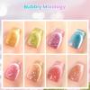 imageBeetles Bubbly Mixology Cat Eye Gel Nail Polish Set  8 Colors Pastel Spring Shimmer Glitter Gel Polish Kit Pink Blue Orange Green Yellow Purple Velvet Gel Soak Off UV DIY Manicure Gift for Women000Bubbly Mixology