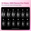 imageBeetles Gel Nail Kit EtchX Coffin Medium 288pcs 12 Sizes Nail Tips 3Pcs 15ml HEMAFree Nail Glue Top Coat amp Base Gel Set with Mini Lamp Press On Nail Long Lasting Extension DIY Set at Home12 Almond Medium 288pcs Etch X Nail Kit