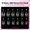 imageBeetles Gel Nail Kit EtchX Coffin Medium 288pcs 12 Sizes Nail Tips 3Pcs 15ml HEMAFree Nail Glue Top Coat amp Base Gel Set with Mini Lamp Press On Nail Long Lasting Extension DIY Set at Home21 Almond Short 288pcs Etch X Nail Kit