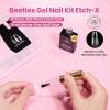 imageBeetles Gel Nail Kit EtchX Coffin Medium 288pcs 12 Sizes Nail Tips 3Pcs 15ml HEMAFree Nail Glue Top Coat amp Base Gel Set with Mini Lamp Press On Nail Long Lasting Extension DIY Set at Home11 Coffin Medium 288pcs Etch X Nail Kit