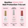 imageBeetles HEMAFREE amp TPO FREE Builder Nail GelPeach Skin 2 Colors Strengthening Nails Building Apex amp Extension Clear amp Jelly Nude Pink Builder Gels for Beginner DIY Salon at Home UV amp LED Lamp NeedHEMA FreeBase Top Coat  Builder Gel