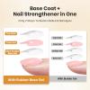 imageBeetles HEMAFREE amp TPO FREE Builder Nail GelPeach Skin 2 Colors Strengthening Nails Building Apex amp Extension Clear amp Jelly Nude Pink Builder Gels for Beginner DIY Salon at Home UV amp LED Lamp Need21Clear Rubber Base Coat