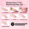 imageBeetles HEMAFREE amp TPO FREE Builder Nail GelPeach Skin 2 Colors Strengthening Nails Building Apex amp Extension Clear amp Jelly Nude Pink Builder Gels for Beginner DIY Salon at Home UV amp LED Lamp NeedA4HEMA FreeSheer Glitter Light Pink
