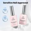 imageBeetles HEMAFREE amp TPO FREE Builder Nail GelPeach Skin 2 Colors Strengthening Nails Building Apex amp Extension Clear amp Jelly Nude Pink Builder Gels for Beginner DIY Salon at Home UV amp LED Lamp NeedC3HEMA  TPO FREE Clear  White