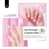 imageBeetles HEMAFREE amp TPO FREE Builder Nail GelPeach Skin 2 Colors Strengthening Nails Building Apex amp Extension Clear amp Jelly Nude Pink Builder Gels for Beginner DIY Salon at Home UV amp LED Lamp NeedA4HEMA FreeSheer Glitter Light Pink