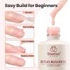 imageBeetles HEMAFREE amp TPO FREE Builder Nail GelPeach Skin 2 Colors Strengthening Nails Building Apex amp Extension Clear amp Jelly Nude Pink Builder Gels for Beginner DIY Salon at Home UV amp LED Lamp NeedNew 1Clear  Jelly Nude