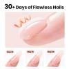 imageBeetles HEMAFREE amp TPO FREE Builder Nail GelPeach Skin 2 Colors Strengthening Nails Building Apex amp Extension Clear amp Jelly Nude Pink Builder Gels for Beginner DIY Salon at Home UV amp LED Lamp NeedNew 1Clear  Jelly Nude