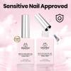 imageBeetles HEMAFREE amp TPO FREE Builder Nail GelPeach Skin 2 Colors Strengthening Nails Building Apex amp Extension Clear amp Jelly Nude Pink Builder Gels for Beginner DIY Salon at Home UV amp LED Lamp NeedC1HEMATPO FreeClear Jelly Nude  Nail Brush