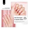 imageBeetles HEMAFREE amp TPO FREE Builder Nail GelPeach Skin 2 Colors Strengthening Nails Building Apex amp Extension Clear amp Jelly Nude Pink Builder Gels for Beginner DIY Salon at Home UV amp LED Lamp NeedA3HEMA FreeJelly Water Pink
