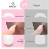 imageBeetles X Press Plus French Tips Press On Nails 16 Sizes 224 Pcs Pastel Short Almond Press On Nails Gel Nail Tips PreApplied Primer Base Coat Soak Off Uv Nail Extension Manicure Gift for WomenES Almond Milky White