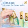imageBeetles Yellow Gel Nail Polish Set  Sunny Pantry with Color Card 6Colors HEMA FREE Yellow Gel Nail Polish Set 15ML051FlOz Same Color Bottle LongLasting Soak Off UV Lamp Summer Spring Nails ArtDream Bloom