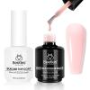 2pcs 15ml Rubber Gel Base and Builder Top Coat