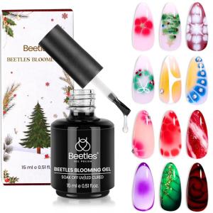 imageBeetles Blooming Gel for Nails  Easy Blooming Nail Art Gel for Floral amp Marble Designs UVLED Cure Soak Off DIY at Home Gift for Women01Christmas Blooming Gel
