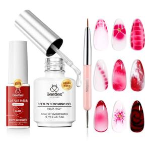 imageBeetles Blooming Gel for Nails  Easy Blooming Nail Art Gel for Floral amp Marble Designs UVLED Cure Soak Off DIY at Home Gift for WomenBlooming Gel
