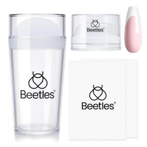 imageBeetles Red Gel Liner Nail Polish 7ml French Tip Gel Nail Polish Swirl Nails Art Paint for Thin French Tip Line Nails Art Soak off Uv Lamp Manicure Salon Gifts for Women4Pcs French Tip Nail Stamp