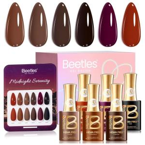 imageBeetles Yellow Gel Nail Polish Set  Sunny Pantry with Color Card 6Colors HEMA FREE Yellow Gel Nail Polish Set 15ML051FlOz Same Color Bottle LongLasting Soak Off UV Lamp Summer Spring Nails Art000Midnight Serenity