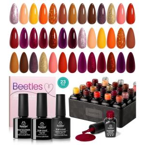 imagebeetles Gel Polish Set  EVeryday Muse Collection 20 Colors 15ML Pink Yellow Blue Spring Colors Gel Set with Base Top Coat Trendy Colors Uv LED Lamp Salon DIY at Home Nails Gifts for Women00 Mirror of Soul