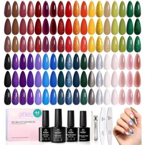 imagebeetles Gel Polish Set  EVeryday Muse Collection 20 Colors 15ML Pink Yellow Blue Spring Colors Gel Set with Base Top Coat Trendy Colors Uv LED Lamp Salon DIY at Home Nails Gifts for Women0 Mystic Wonderland